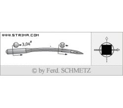 Strojové ihly pre priemyselné šijacie stroje Schmetz UY 9854 GS 170