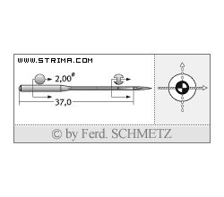 Strojové ihly pre priemyselné šijacie stroje Schmetz 149X1 SUK 120