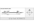 Strojové ihly pre priemyselné šijacie stroje Schmetz 71 L 140