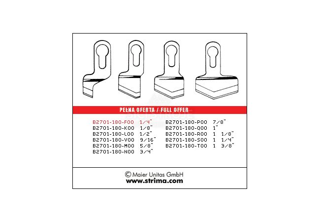 Nôž B2701-180-F00 1/4 MAIER