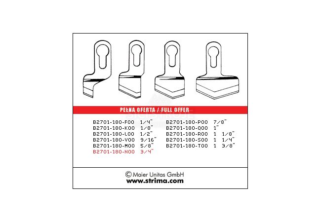 Nôž B2701-180-N00 3/4 MAIER