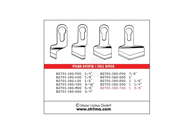 Nôž B2701-180-T00 1 3/8 MAIER