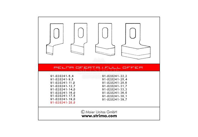 Nôž 91-020241-20.0 MAIER