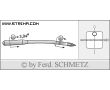 Strojové ihly pre priemyselné šijacie stroje Schmetz UY 9858 GS 200