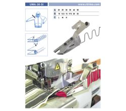 Zakladač výpustkov pre šijacie stroje UMA-30-SI 30/15 M