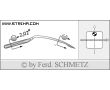 Strojové ihly pre priemyselné šijacie stroje Schmetz 1669 E EO SES 60