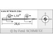 Strojové ihly pre priemyselné šijacie stroje Schmetz B-26 SES 70