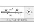 Strojové ihly pre priemyselné šijacie stroje Schmetz 82X1 80