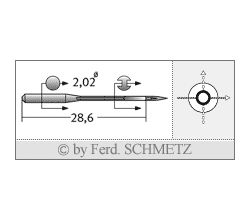 Strojové ihly pre priemyselné šijacie stroje Schmetz 82X1 90