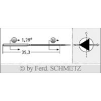 Strojové ihly pre priemyselné šijacie stroje Schmetz 46X2 TRI 80