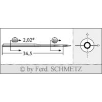 Strojové ihly pre priemyselné šijacie stroje Schmetz 150 90