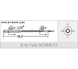 Strojové ihly pre priemyselné šijacie stroje Schmetz B-63 120