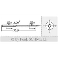 Strojové ihly pre priemyselné šijacie stroje Schmetz 265 SPI 90