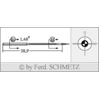 Strojové ihly pre priemyselné šijacie stroje Schmetz B-1014 SUK 80