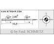 Strojové ihly pre priemyselné šijacie stroje Schmetz 558 SUK 100