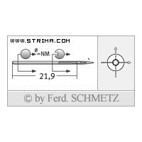 Strojové ihly pre priemyselné šijacie stroje Schmetz 292 A 35