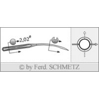 Strojové ihly pre priemyselné šijacie stroje Schmetz UY 154 GAS SKL 70