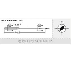 Strojové ihly pre priemyselné šijacie stroje Schmetz 190 LR 180