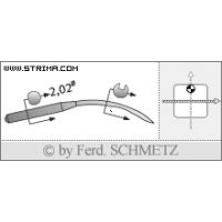 Strojové ihly pre priemyselné šijacie stroje Schmetz 60 M 150