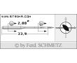 Strojové ihly pre priemyselné šijacie stroje Schmetz 134 LL 80