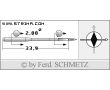 Strojové ihly pre priemyselné šijacie stroje Schmetz 134 DI 130