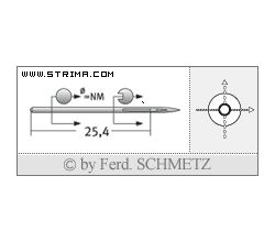 Strojové ihly pre priemyselné šijacie stroje Schmetz 292 B 130