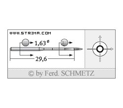 Strojové ihly pre priemyselné šijacie stroje Schmetz 88X1 130