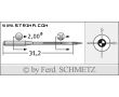 Strojové ihly pre priemyselné šijacie stroje Schmetz 142X5 SUK 130