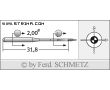 Strojové ihly pre priemyselné šijacie stroje Schmetz 135X1 SUK 90