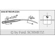 Strojové ihly pre priemyselné šijacie stroje Schmetz UY 154 GFS 65