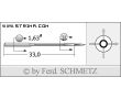 Strojové ihly pre priemyselné šijacie stroje Schmetz 503 (SC) 90