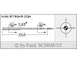 Strojové ihly pre priemyselné šijacie stroje Schmetz 501 SES 130