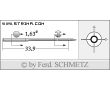 Strojové ihly pre priemyselné šijacie stroje Schmetz 3201130