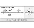 Strojové ihly pre priemyselné šijacie stroje Schmetz 3207 CR 130