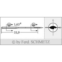 Strojové ihly pre priemyselné šijacie stroje Schmetz 34 PCR 100
