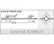 Strojové ihly pre priemyselné šijacie stroje Schmetz BQX1 120