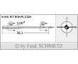 Strojové ihly pre priemyselné šijacie stroje Schmetz 134-35 CL SES SERV 7 130