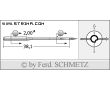 Strojové ihly pre priemyselné šijacie stroje Schmetz 2134-85 CR 140
