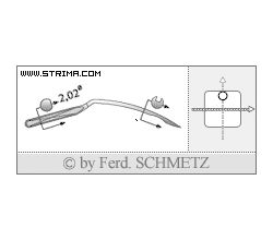 Strojové ihly pre priemyselné šijacie stroje Schmetz 1669 E EO 120