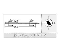 Strojové ihly pre priemyselné šijacie stroje Schmetz 332 LL 140