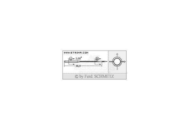 Strojové ihly pre priemyselné šijacie stroje Schmetz B-63 SKL 90