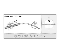 Strojové ihly pre priemyselné šijacie stroje Schmetz 251 SES 90