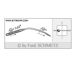 Strojové ihly pre priemyselné šijacie stroje Schmetz 251 LG SES 90