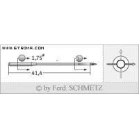 Strojové ihly pre priemyselné šijacie stroje Schmetz TQX3 125