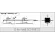 Strojové ihly pre priemyselné šijacie stroje Schmetz 506 Q LG 180