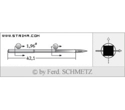 Strojové ihly pre priemyselné šijacie stroje Schmetz 506 Q LG 180