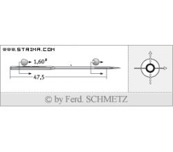 Strojové ihly pre priemyselné šijacie stroje Schmetz L 83 TOP 140