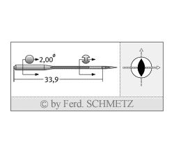Strojové ihly pre priemyselné šijacie stroje Schmetz 4463 KK S 70
