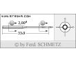 Strojové ihly pre priemyselné šijacie stroje Schmetz 135X5 FORTE 70