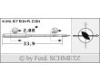 Strojové ihly pre priemyselné šijacie stroje Schmetz 134 LLCR 100